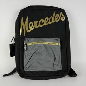 Mercedes-Benz Backpack with Laptop Sleeve Black and Gold School / Work